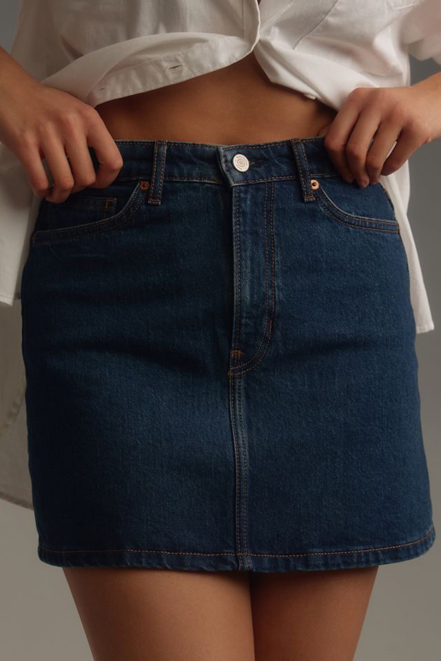 Reformation Lydia High-Rise Denim Mini Skirt | Anthropologie