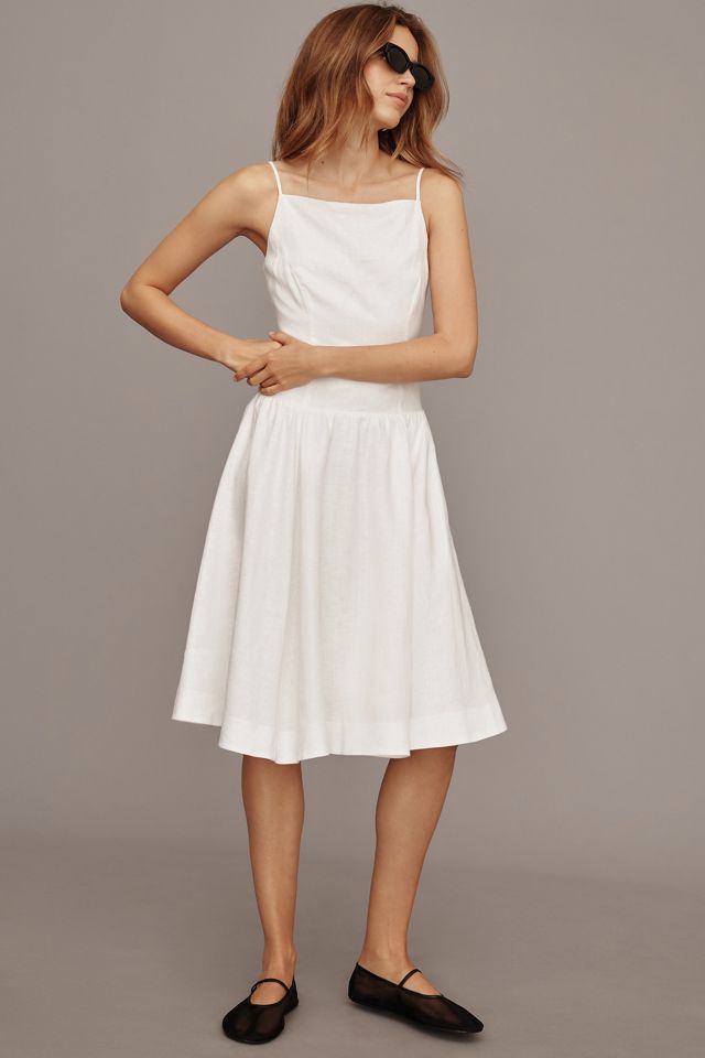 clarabelle linen dress Reformation Clarabelle Linen Midi Dress