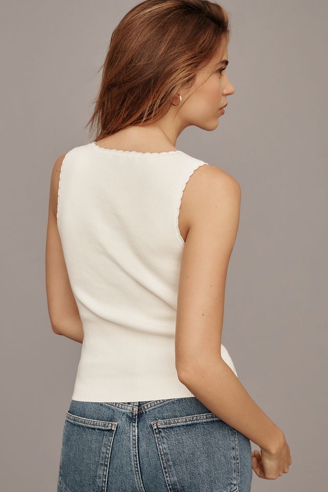 Reformation Nalini Cotton Sweater Tank #1