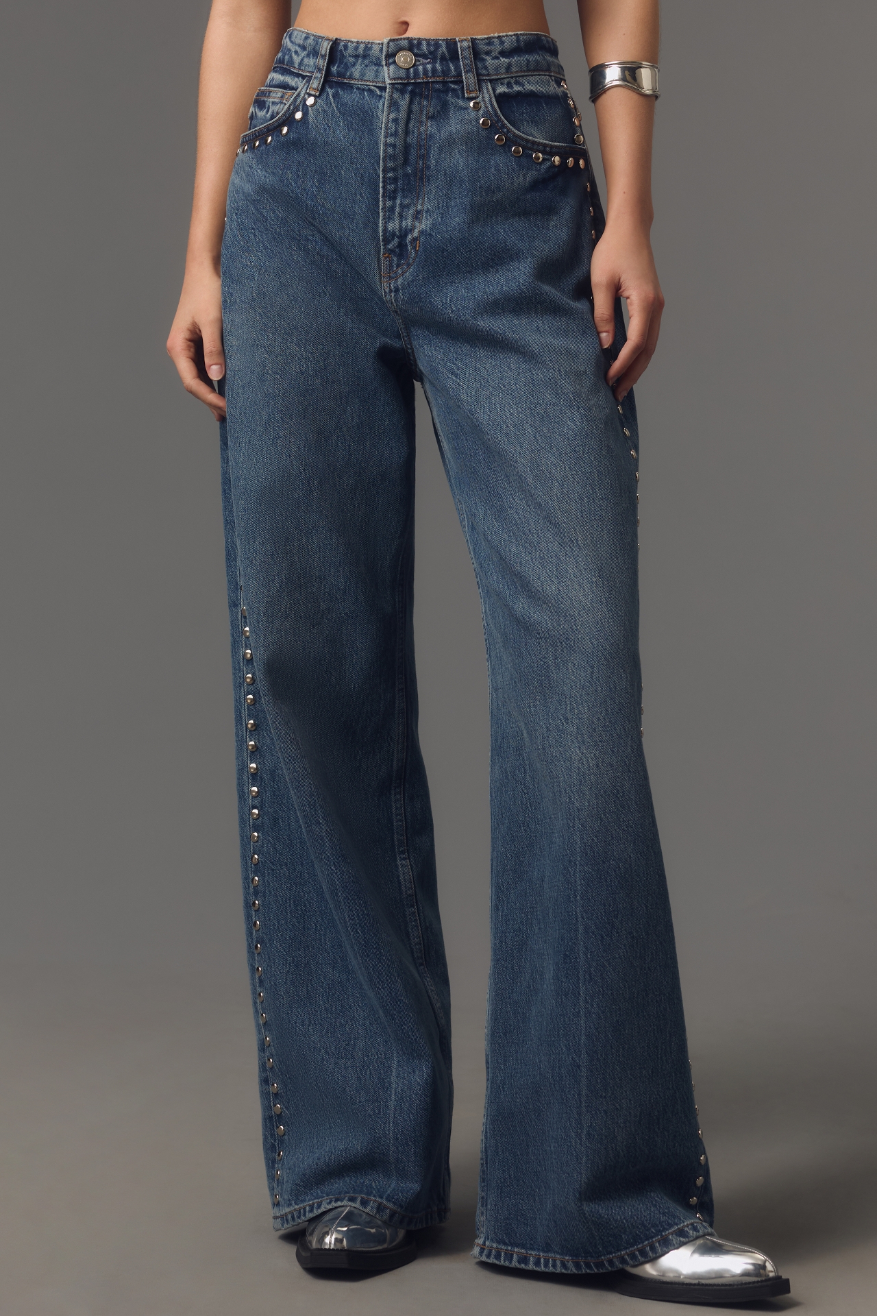 Reformation Cary High-Rise Slouchy Wide-Leg Jeans