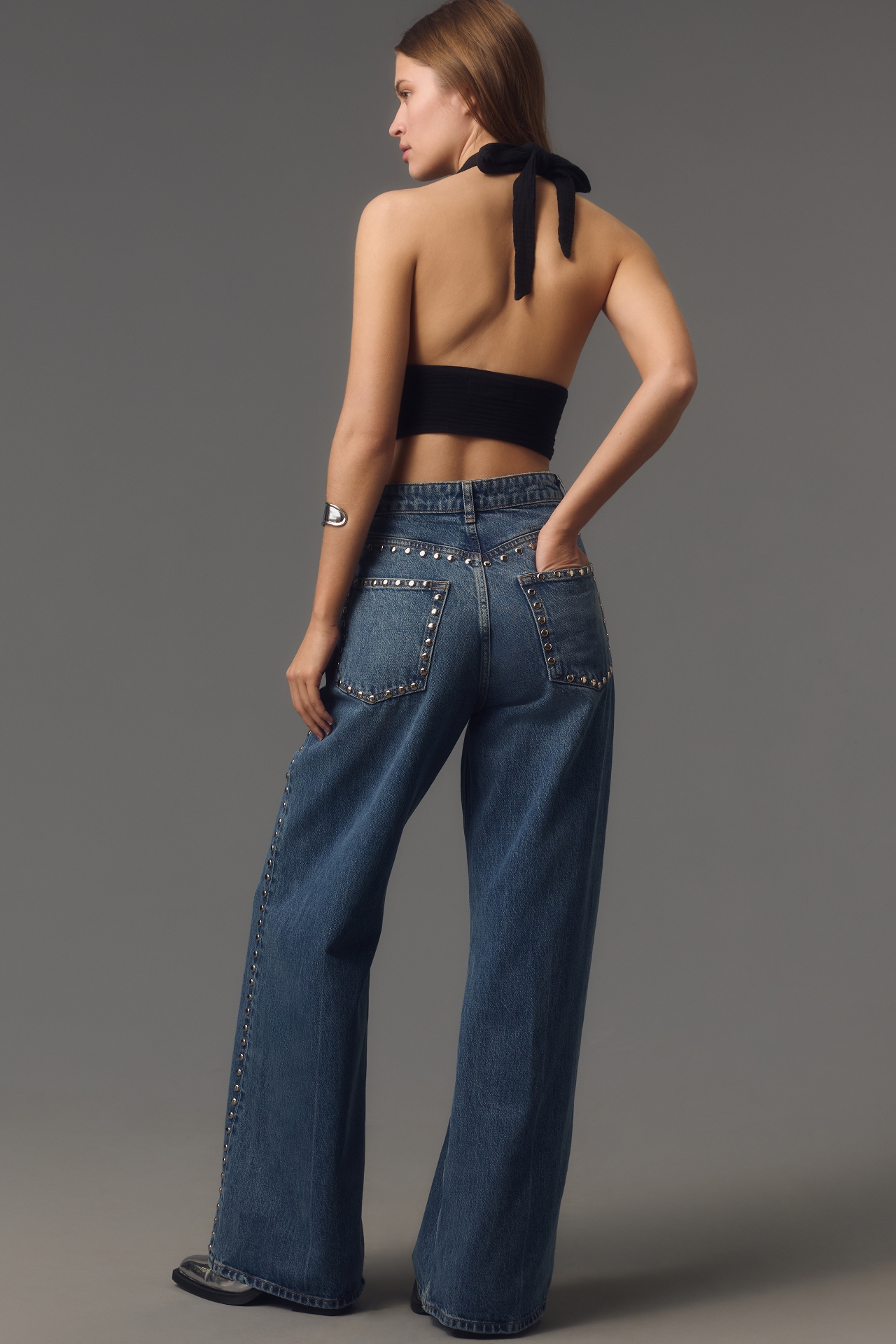 Reformation Cary High-Rise Slouchy Wide-Leg Jeans