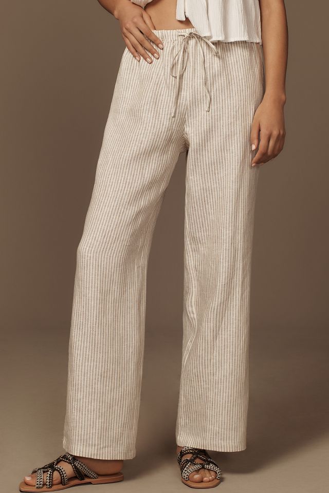 Reformation Olina Linen Pants | Anthropologie