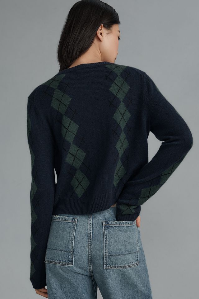 Reformation Clara Cashmere Crew Cardigan Sweater #1