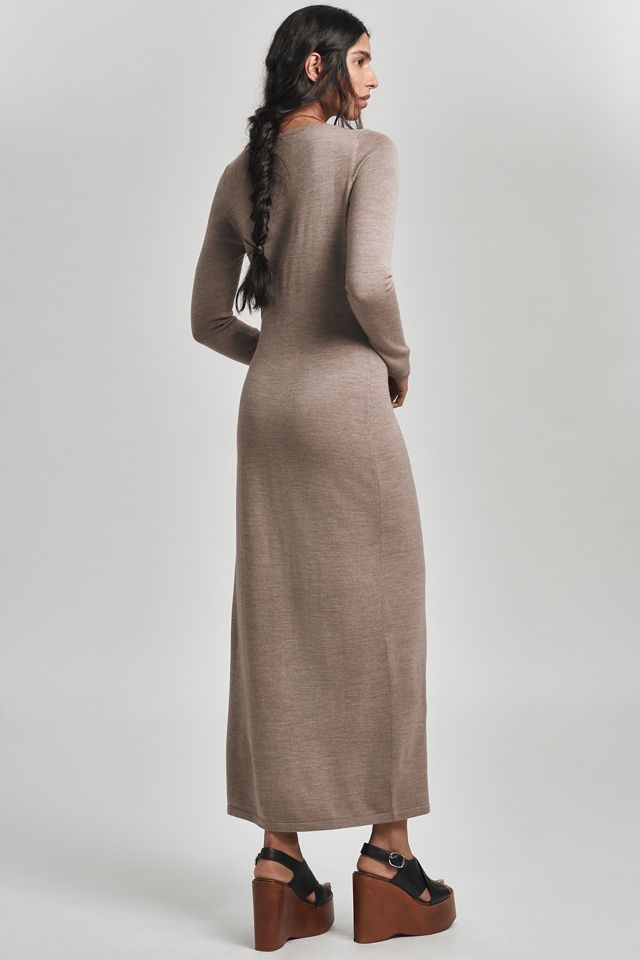 Reformation Cameran Long-Sleeve Button-Front Maxi Dress #1