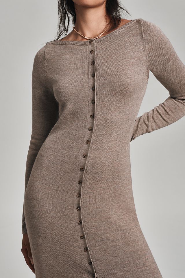 Reformation Cameran Long-Sleeve Button-Front Maxi Dress #2