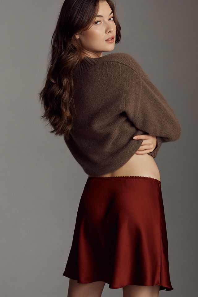 Reformation Brandy Satin Mini Skirt #2