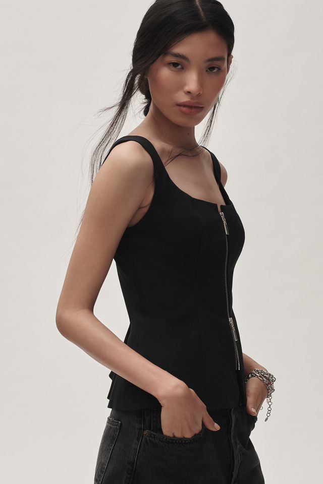 Reformation Laine Zip-Front Top #3