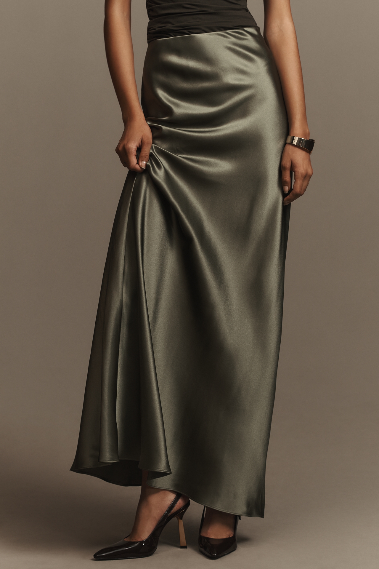 Reformation Bella Silk Maxi Skirt