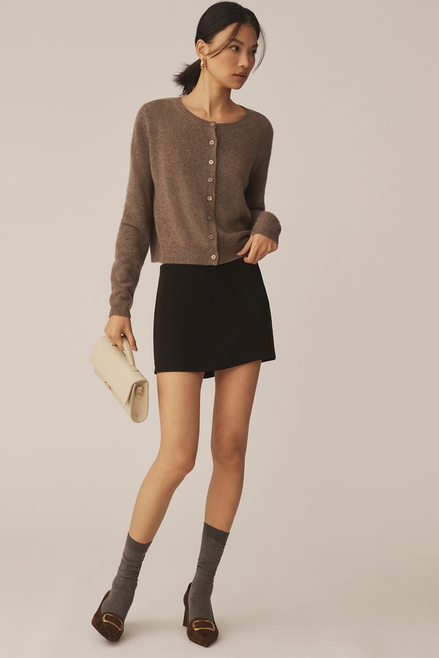 Reformation Clara Cashmere Crew Cardigan Sweater #2
