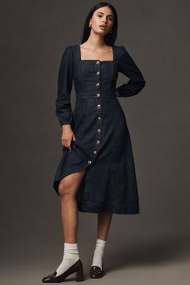 Reformation Celeste Denim Maxi Dress