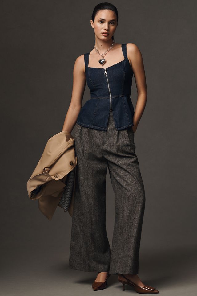 Reformation Zeta Denim Top #2