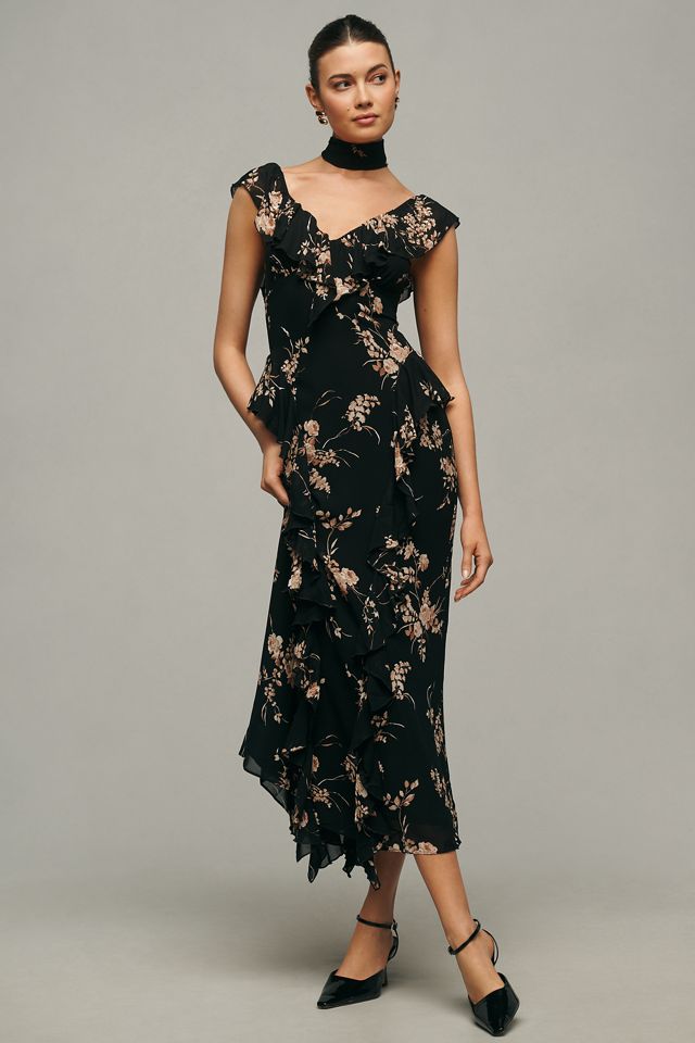 Reformation floral sale maxi dress