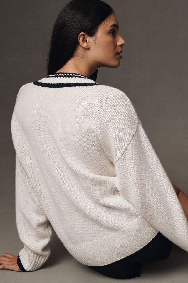 Reformation Jadey Cashmere Oversized V-Neck Sweater #1