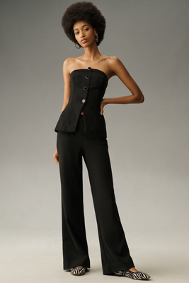 Reformation Pears Knit Two Piece In Black