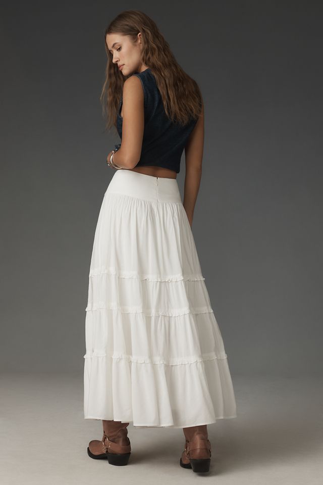Reformation Tiered Midi Skirt #3