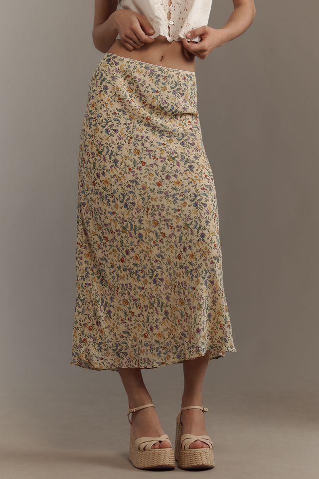 Reformation Layla Midi Slip Skirt #1