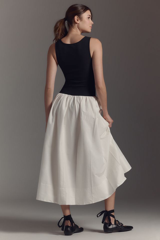 Reformation Verdona Sleeveless Drop-Waist Midi Dress #1