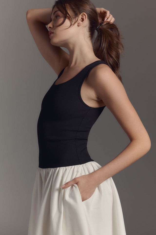Reformation Verdona Sleeveless Drop-Waist Midi Dress #2