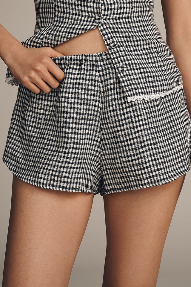 Reformation Tiffie Linen Shorts #1