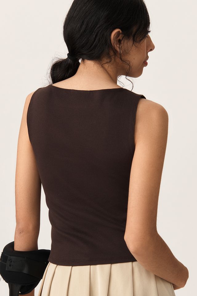 Reformation Hudson Sleeveless Knit Top #1