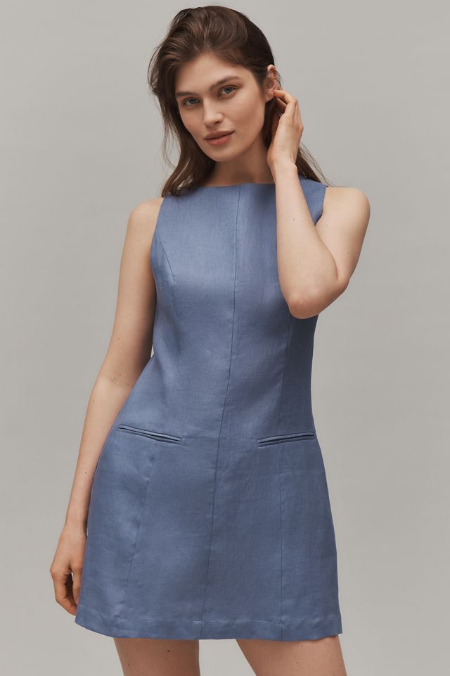 Reformation Citron Linen Mini Dress #2