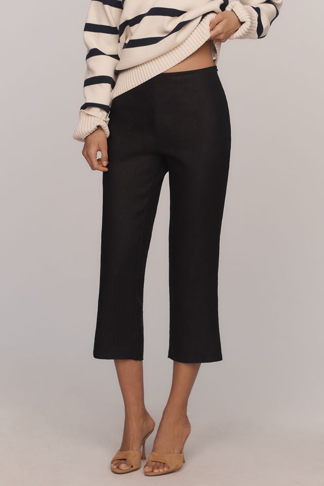 Reformation Petra Linen Pedal Pusher Pants #1