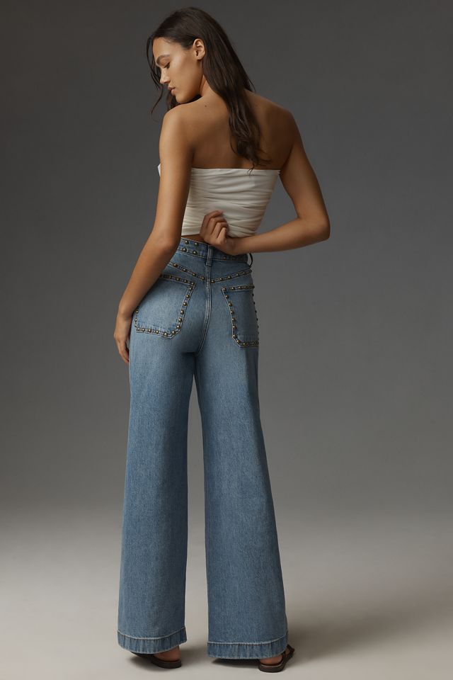 Reformation Cary Stretch High-Rise Slouchy Wide-Leg Jeans #2