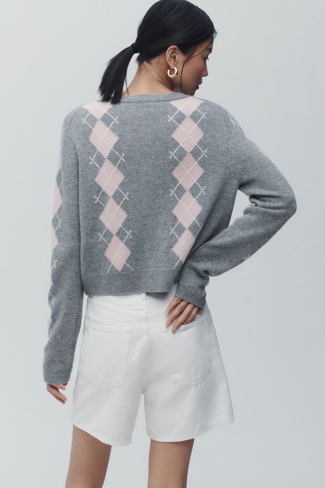 Reformation Clara Cashmere Crew Cardigan Sweater #1