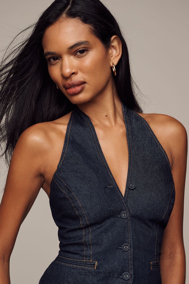 Reformation Tate Denim Top #4