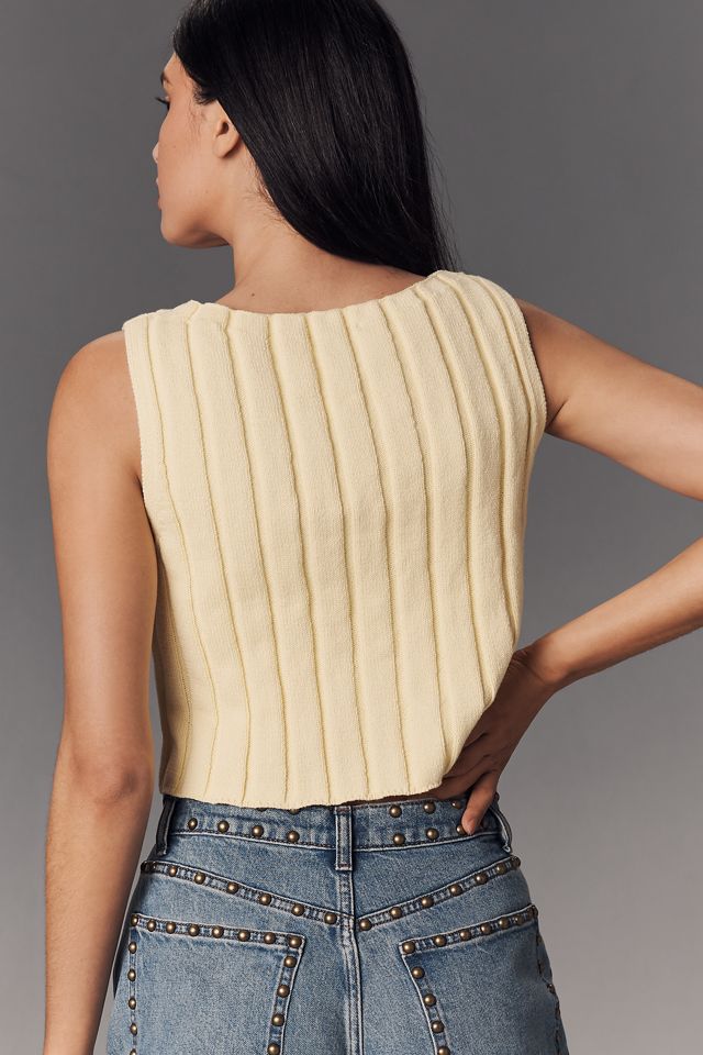 Reformation Callie Cotton Sweater Tank #1