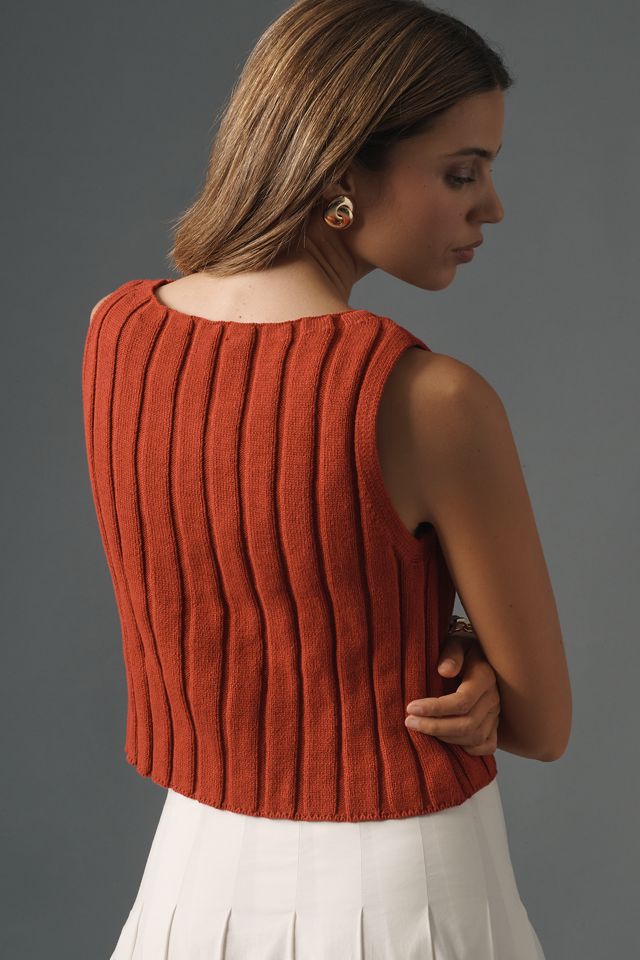 Reformation Callie Cotton Sweater Tank #1
