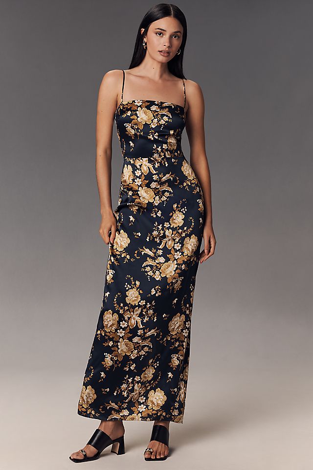 reformation frankie silk dress by Reformation Frankie Silk Maxi Dress