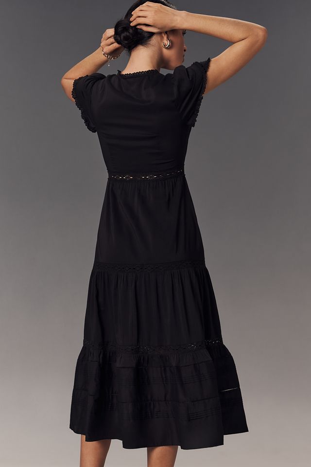 Reformation Zebrina Short-Sleeve Midi Dress #1