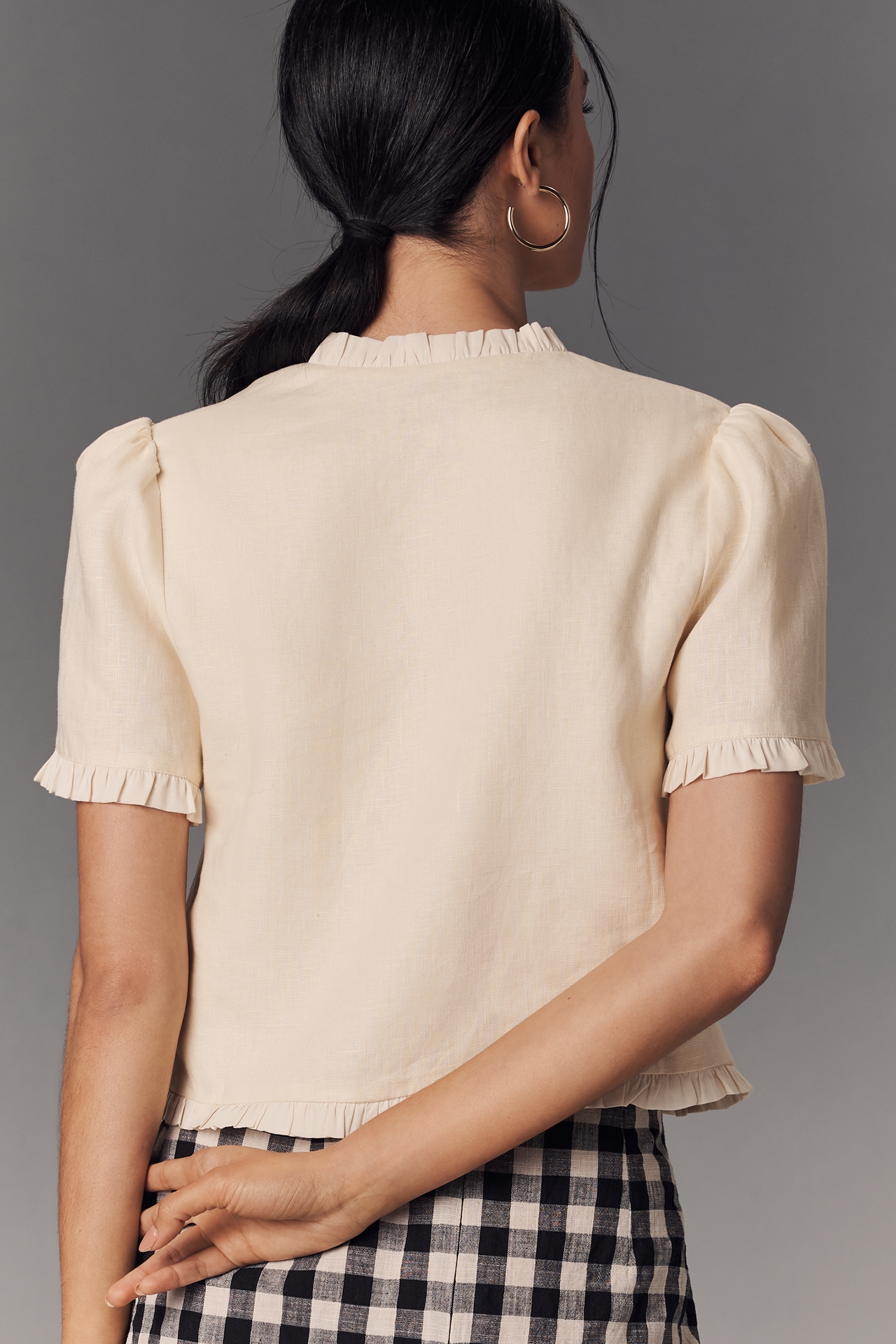 Reformation Bess Linen Top