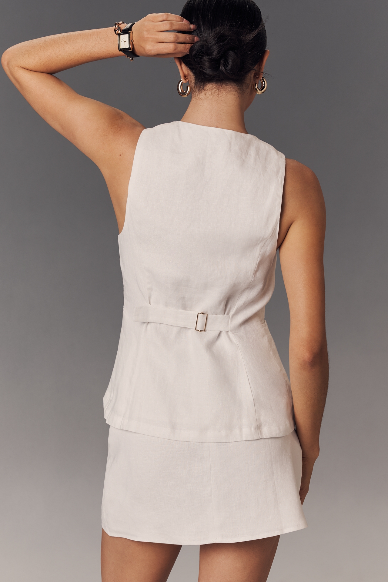 Reformation Aspen Linen Top