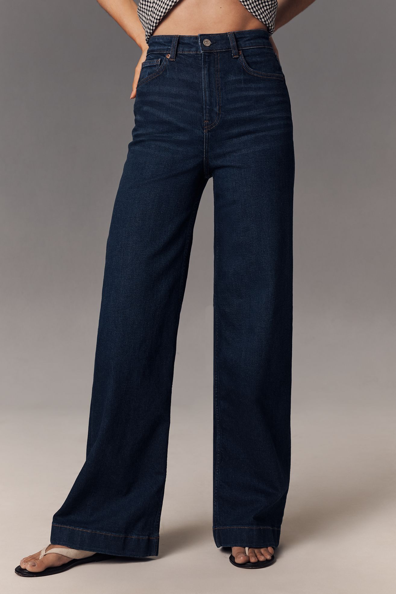 Reformation Bex Super Stretch High-Rise Wide-Leg Jeans