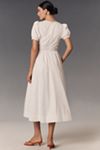 Reformation Noor Puff-Sleeve Midi Dress