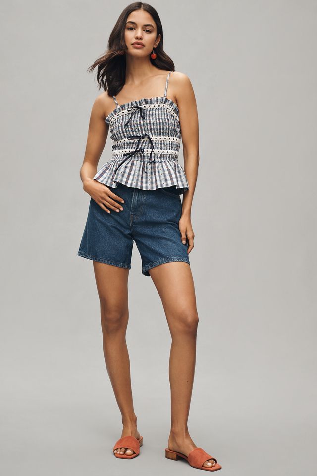 Reformation Raye Mid-Rise Relaxed Jean Shorts #1