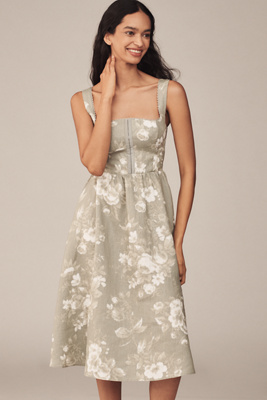 Reformation Tagliatelle Linen Midi Dress