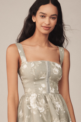 Reformation Tagliatelle Linen Midi Dress | Anthropologie
