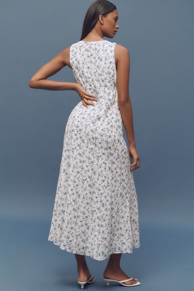 Reformation Ceara V-Neck Midi Dress 