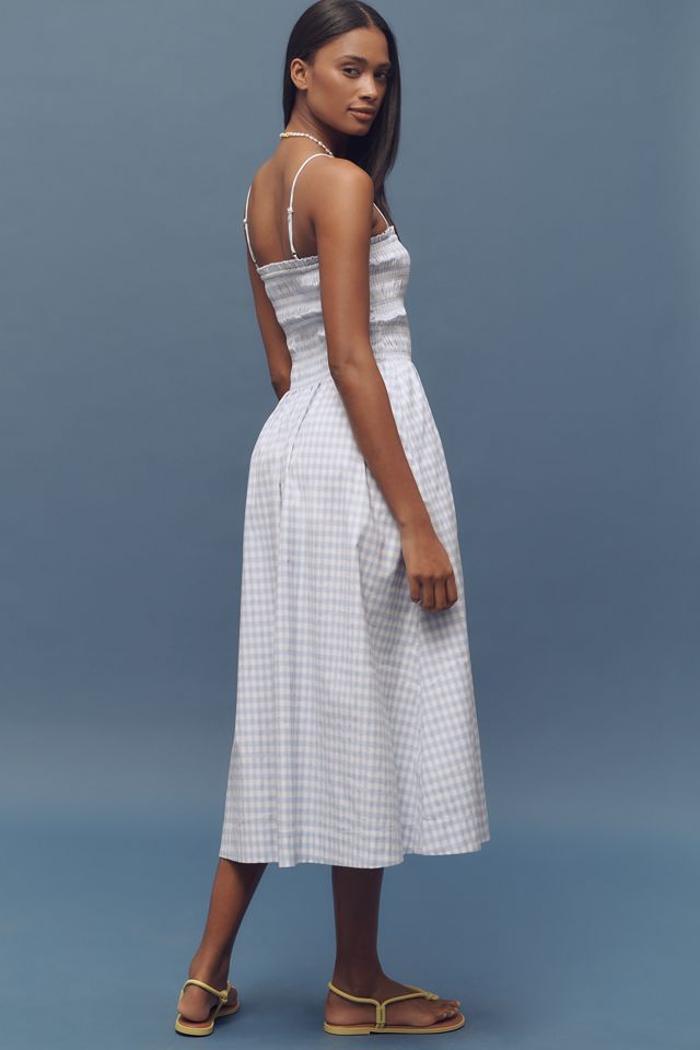 Reformation Kerrie Smocked Midi Dress