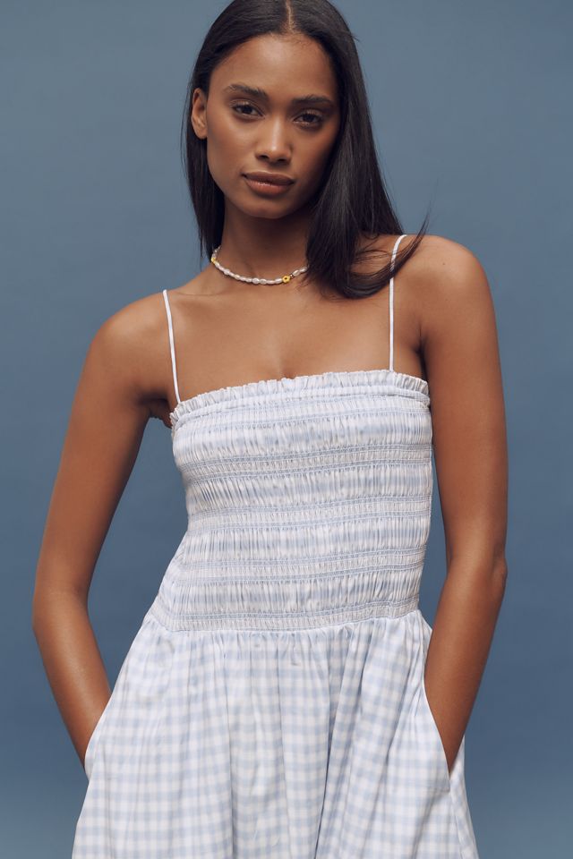 Reformation Kerrie Smocked Midi Dress #3