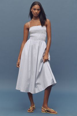 Reformation Ellison Denim Midi Dress | Anthropologie