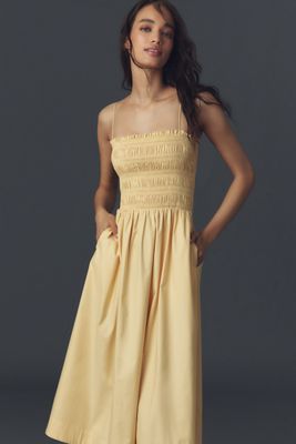 Reformation Ellison Denim Midi Dress | Anthropologie