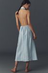 Reformation Tace Linen Midi Shirt Dress
