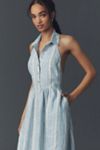 Reformation Tace Linen Midi Shirt Dress