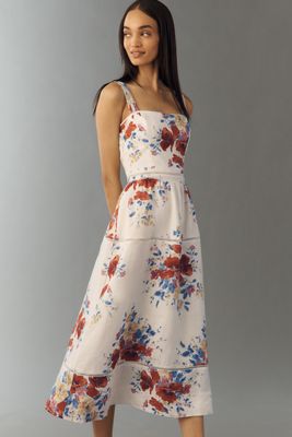 By Anthropologie Collared Short-Sleeve Midi Dress | Anthropologie