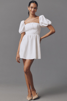 Reformation Petites Malvina Linen Dress