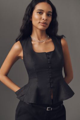 The Darcey Popover Swing Top: Linen Cotton Edition